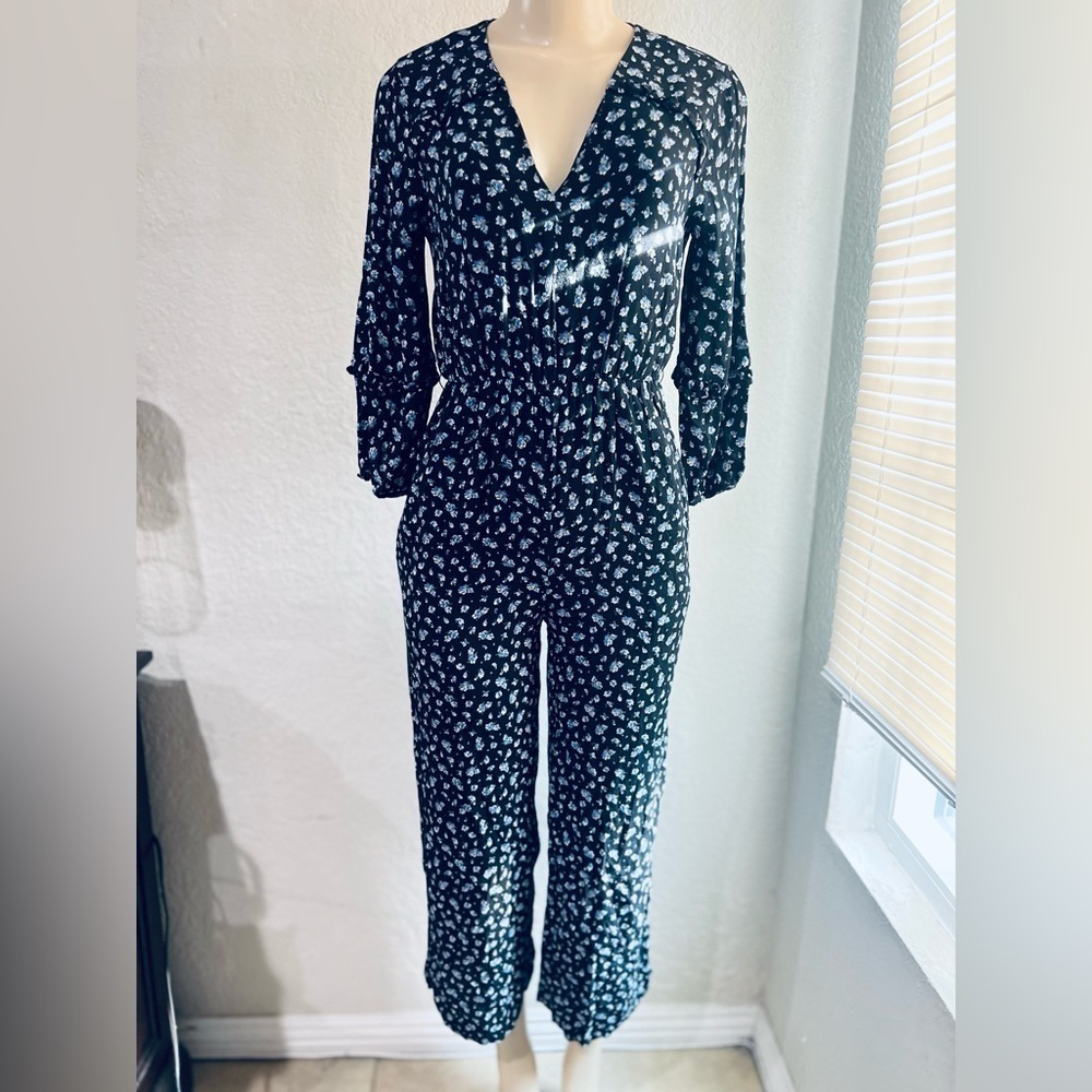 MADEWELL floral jumpsuit size XS great condition . Soft and cozy - Picture 3 of 16